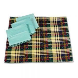 Checkered Waterproof Bedding - Zest Bedwetting Alarm